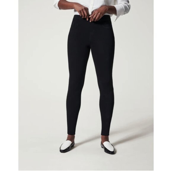 Spanx Womens Black Jean-ins Ankle Leggings Medium - Picture 1 of 14